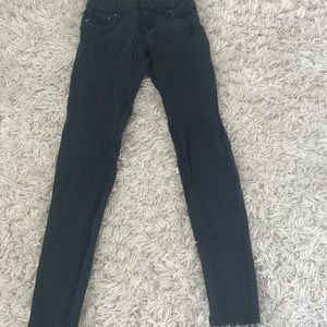 Black soft straight jeans